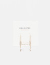 Aros Colgantes Largos Strass Aros Largos Con Cubic - Dorado