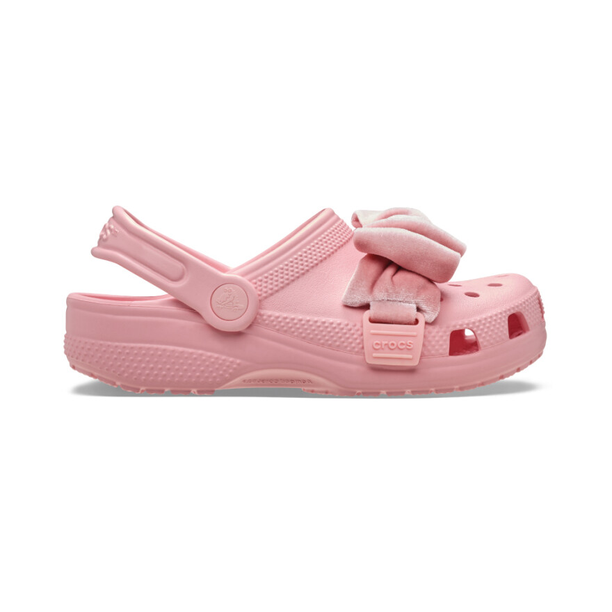 Classic Velvet Bow Clog K Powder Pink
