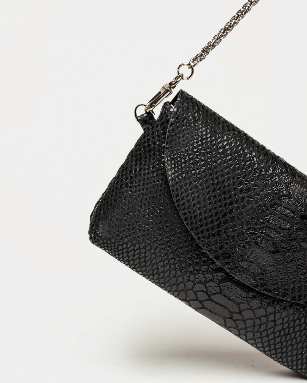 Mini bag Viena en cuero gamuza Negro