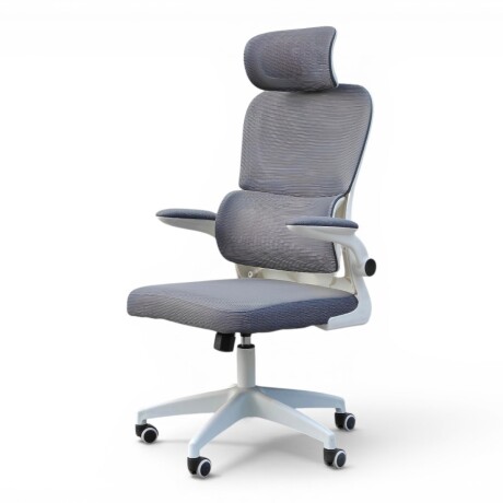 SILLA DE OFICINA ERGONÓMICA RECLINABLE CON APOYACABEZAS AZUL