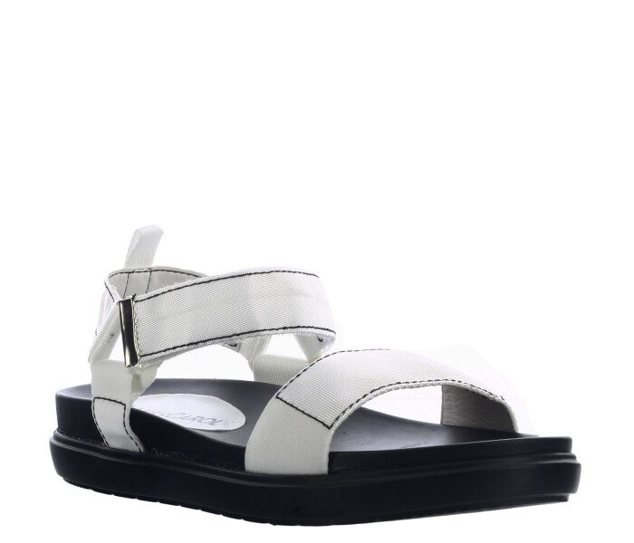 Sandalia TERU con cintas y velcro White