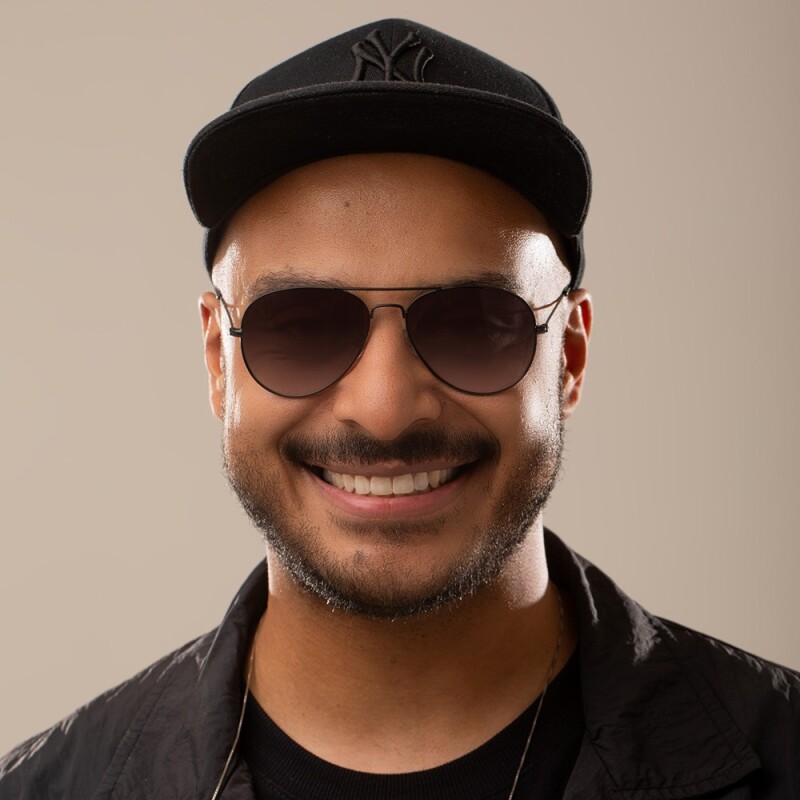 Lentes de Sol Chilli Beans Bahia Slim Negro Oscuro