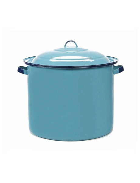 OLLA 7.3LTS RECTA C/TAPA VITRIFICADO TURQ CINSA. D24CM OLLA 7.3LTS RECTA C/TAPA VITRIFICADO TURQ CINSA. D24CM