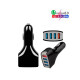 Cargador para Auto 4 Puertos USB A QC 3.0 de 3.5 AMP Negro