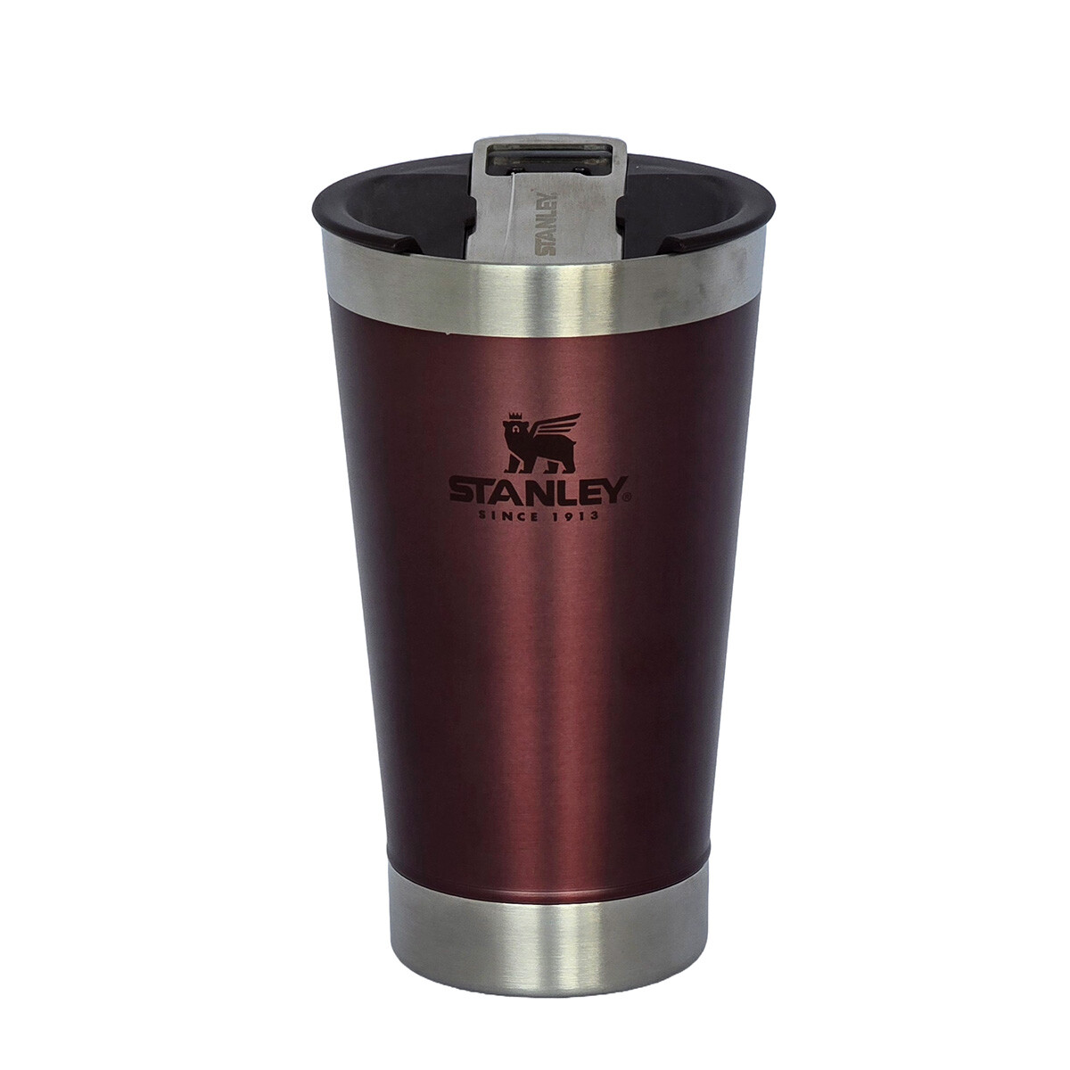 Vaso de Cerveza Stanley con Tapa y destapador 473 ml - Bordeaux 