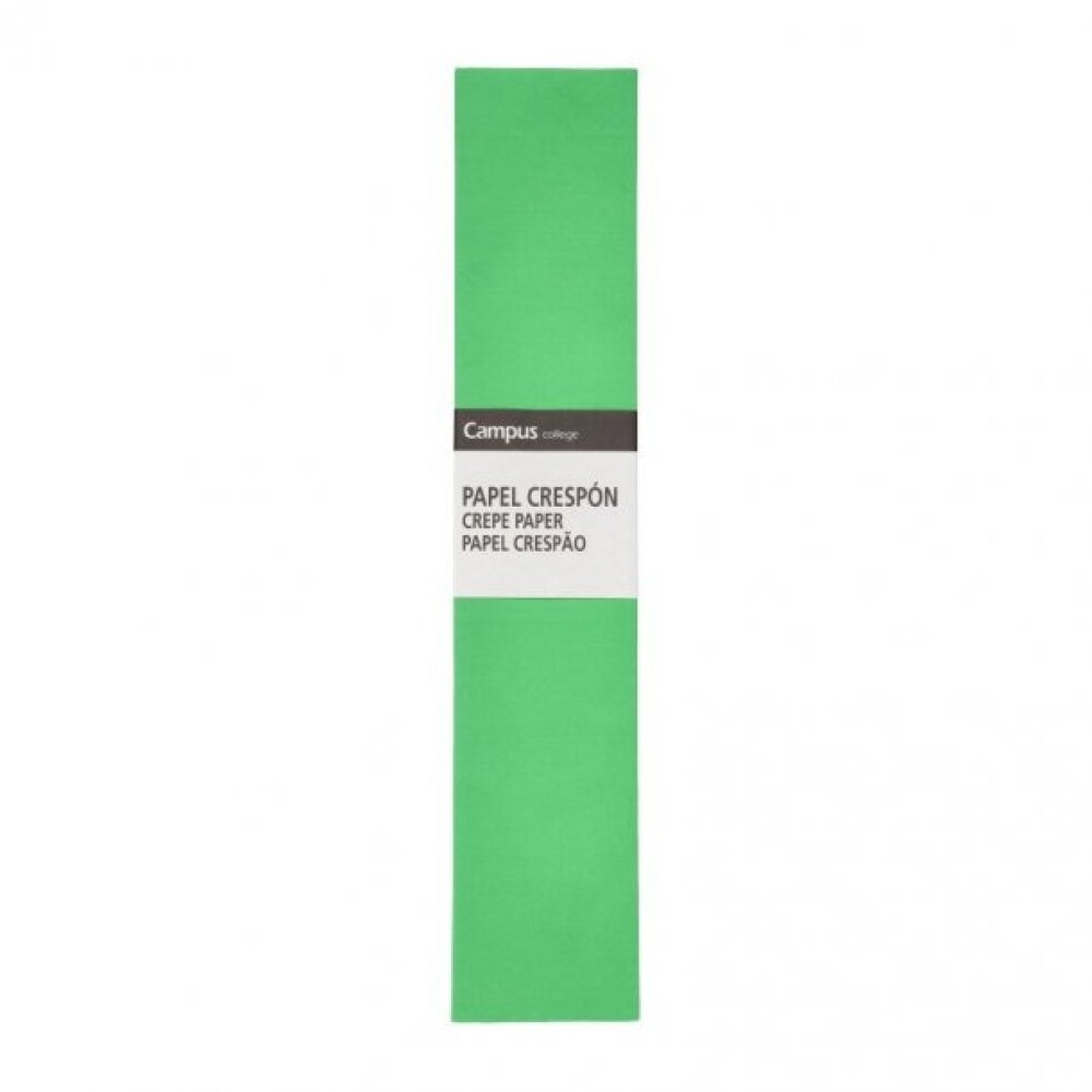 Papel Crepé Campus Verde 50Cm x2M 20 Grs #Papel Crepé Campus Verde 50Cm X 2M 20 Grs