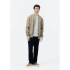CAMISETA ML MASC CINZA MESCLA