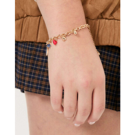 Pulsera Flexible Multidijes Lucky Dorado