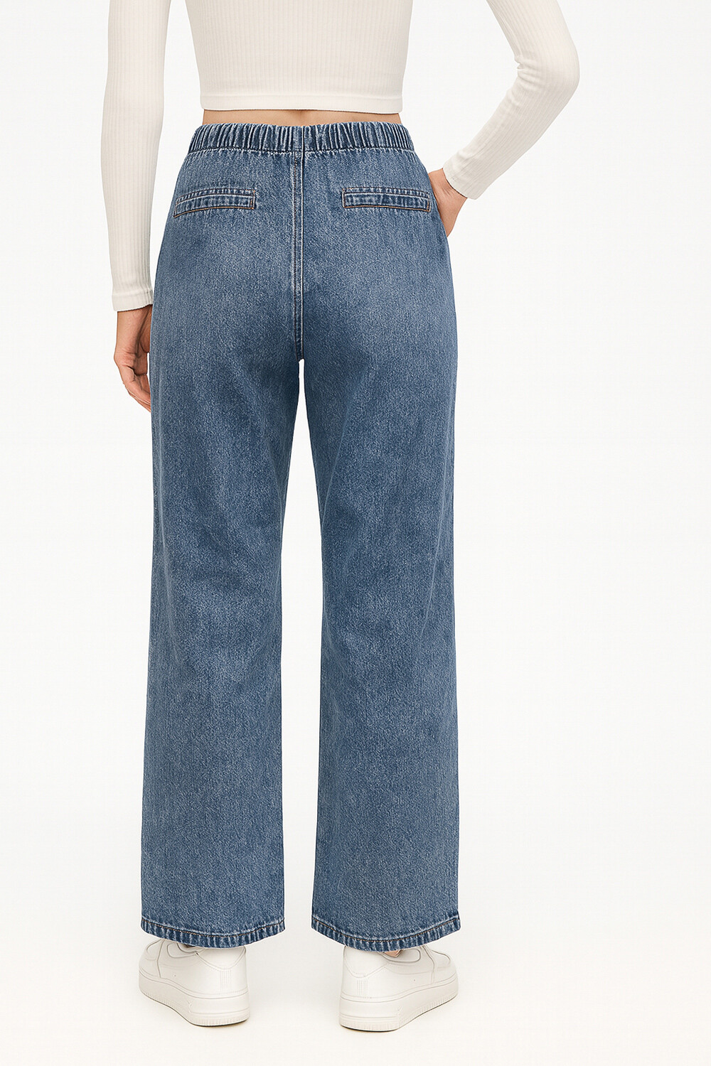 Pantalon Matea Azul Grisaceo
