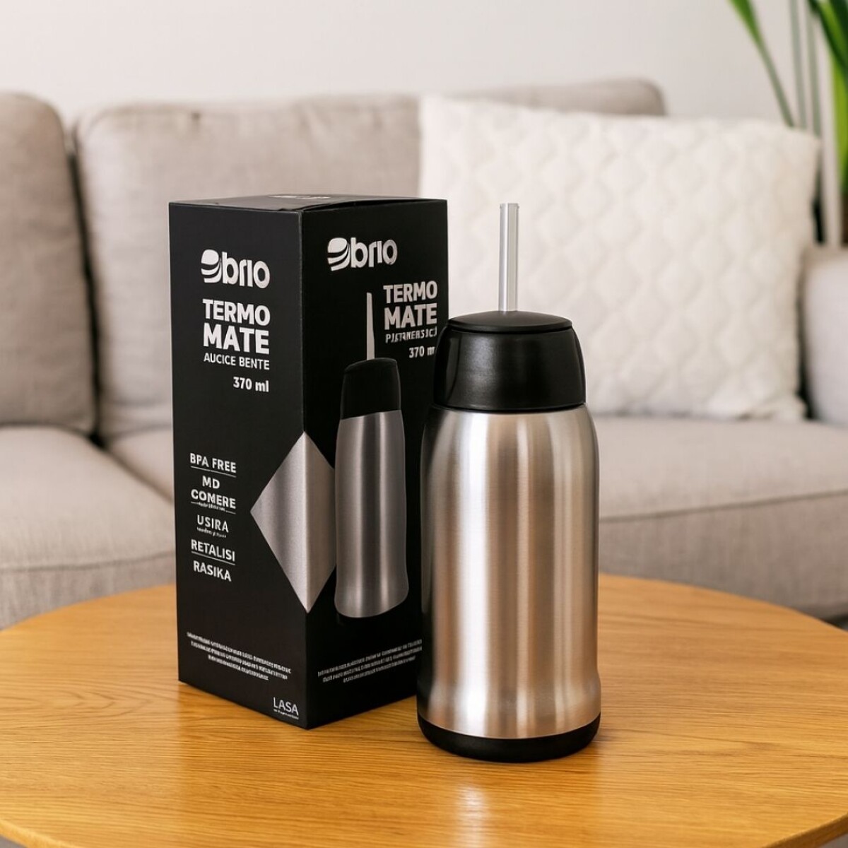 TERMOMATE ACERO INOXIDABLE 570ML BRIO - PLATEADO 