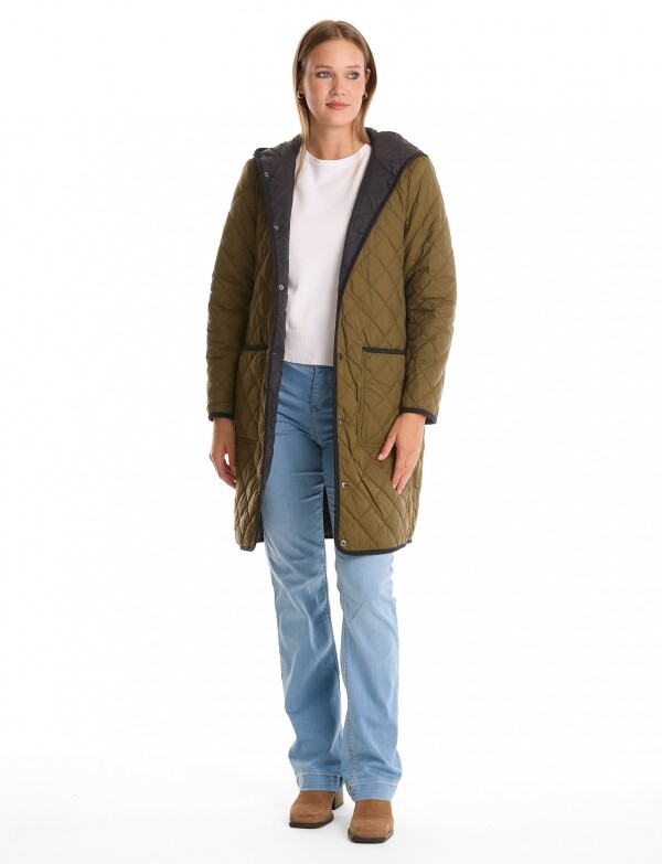 Campera Abrigo Reversible OLIVA