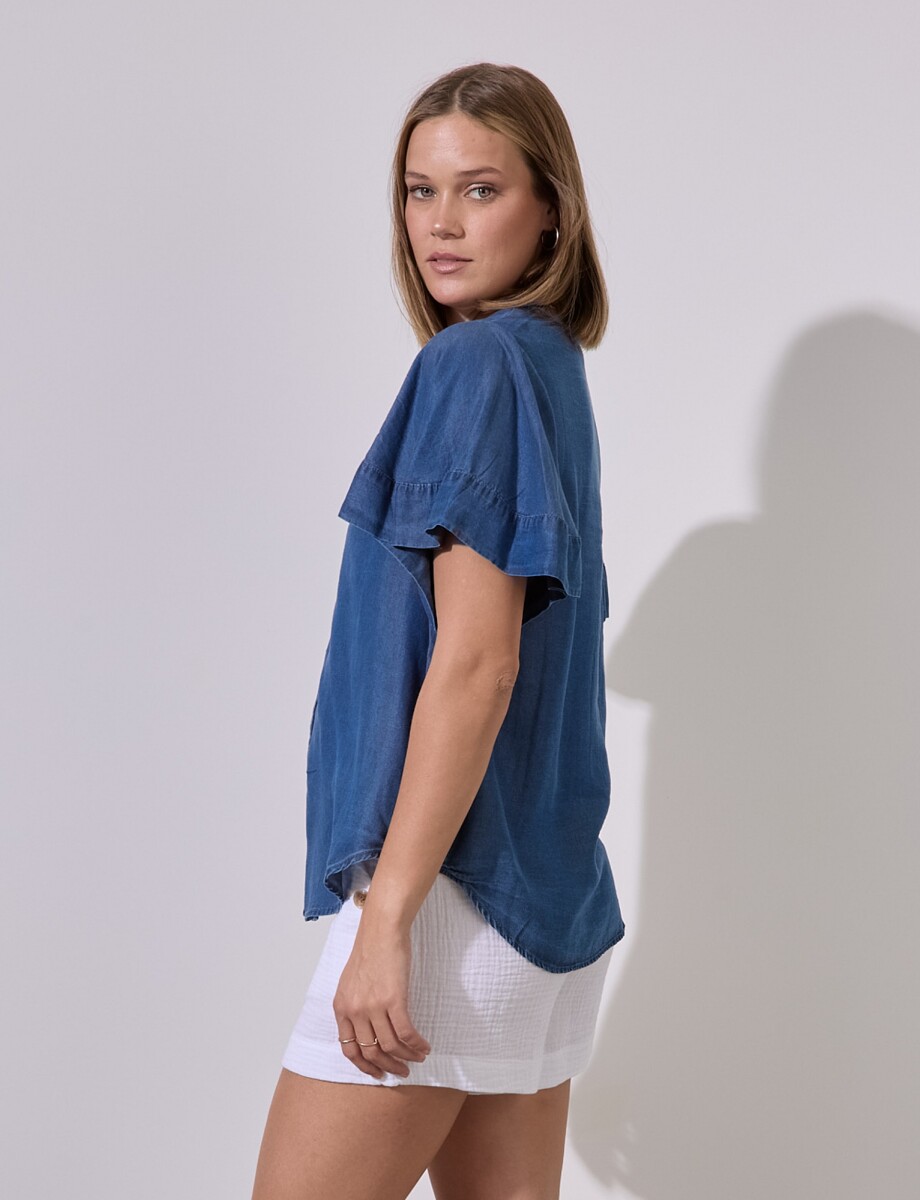 Blusa Tencel - Jean 