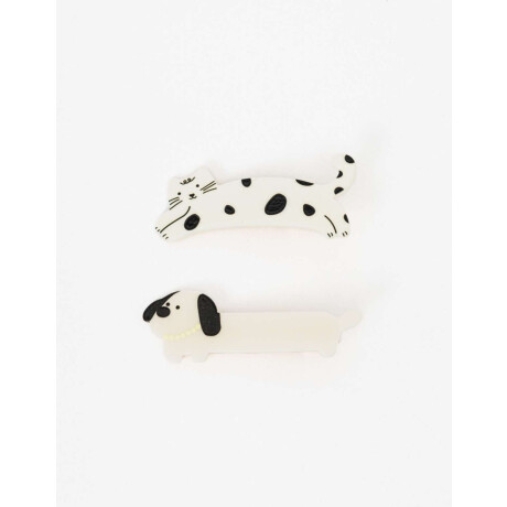 Set De Horquillas Gatitos Combinacion Bicolor