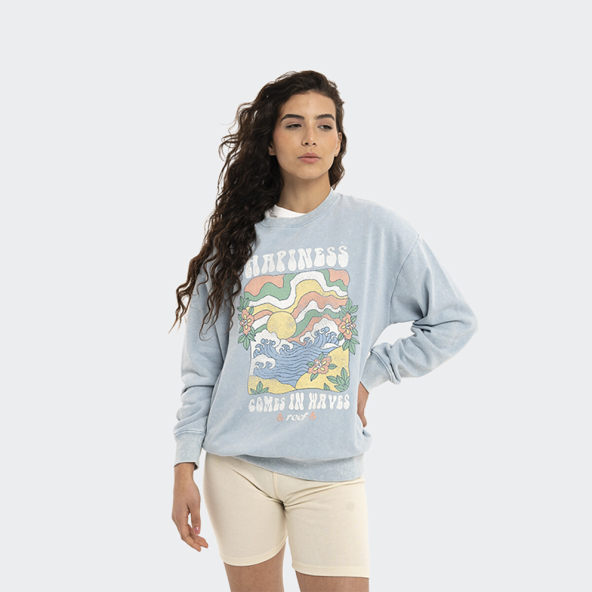 Buzo Reef Round Neck - Celeste 
