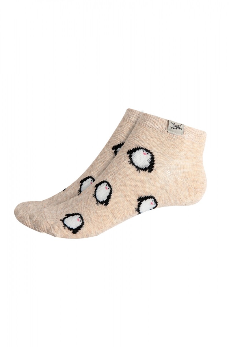 SOQUETE Pingüino - Beige 