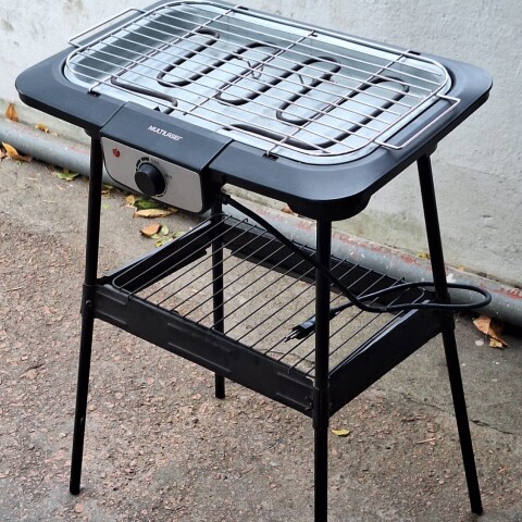 [OUTLET] Grill Parrilla Eléctrica Negra Multilaser Gourmet con Pedestal Potencia 1800W [OUTLET] Grill Parrilla Eléctrica Negra Multilaser Gourmet con Pedestal Potencia 1800W