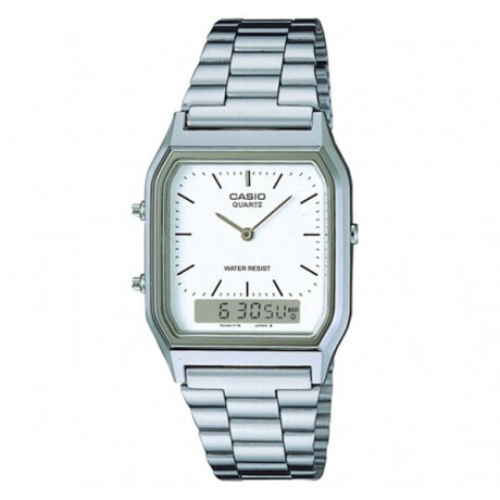Reloj CASIO RETRO AQ230A-7DMQ en Acero Plateado Esfera 38mm 0