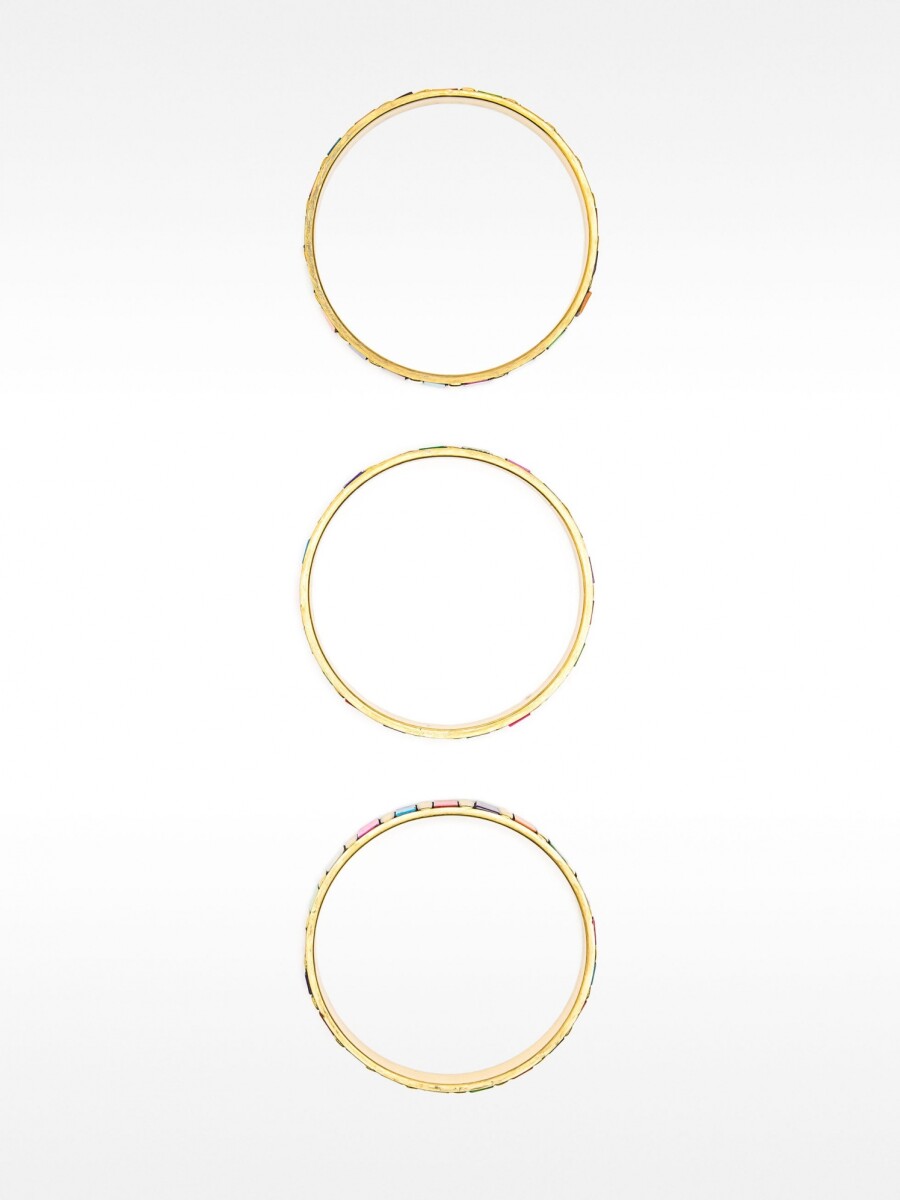 Set Multicolor De Pulseras Rígidas multicolor