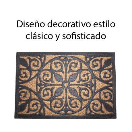 Alfombra Puerta Entrada Felpudo Coco Goma 40X60 Antique
