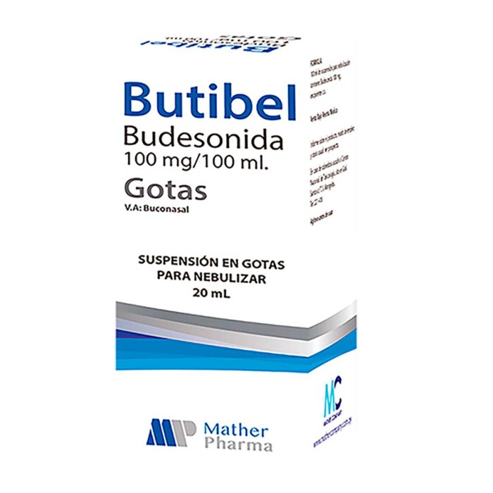 BUTIBEL GOTAS P/ NEBUL. FR. X 20 ML. única