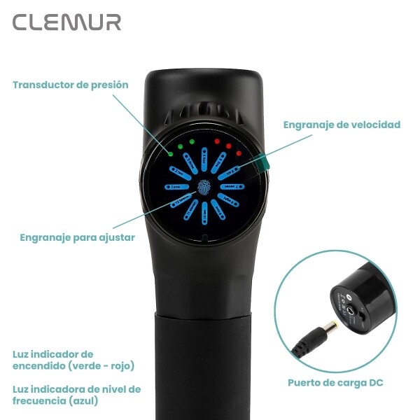 Masajeador 12 Cabezales Pistola Inalambrico Portatil Corporal Motor Profesional Masajeador 12 Cabezales Pistola Inalambrico Portatil Corporal Motor Profesional