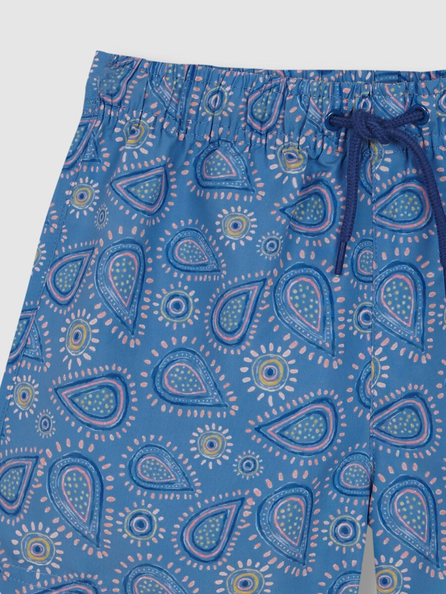 Boxer Estampado Fruta Azul