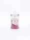 VELA FRASCO DE VIDRIO CON TAPA FUCSIA