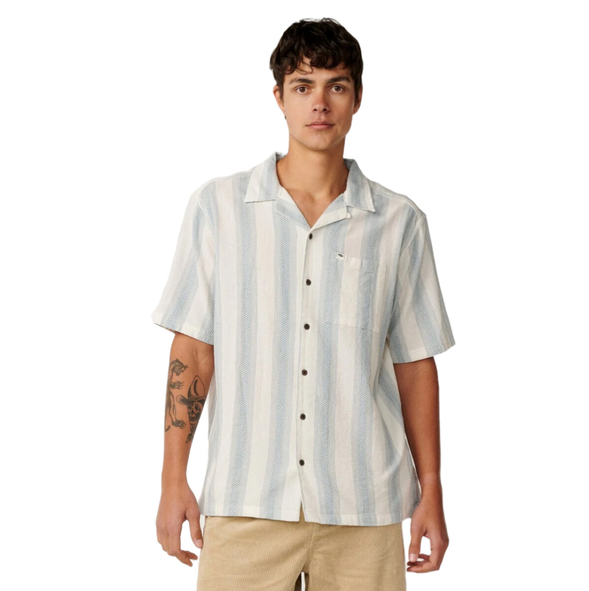 Camisa Rip Curl Classic Surf Weaver - Beige 