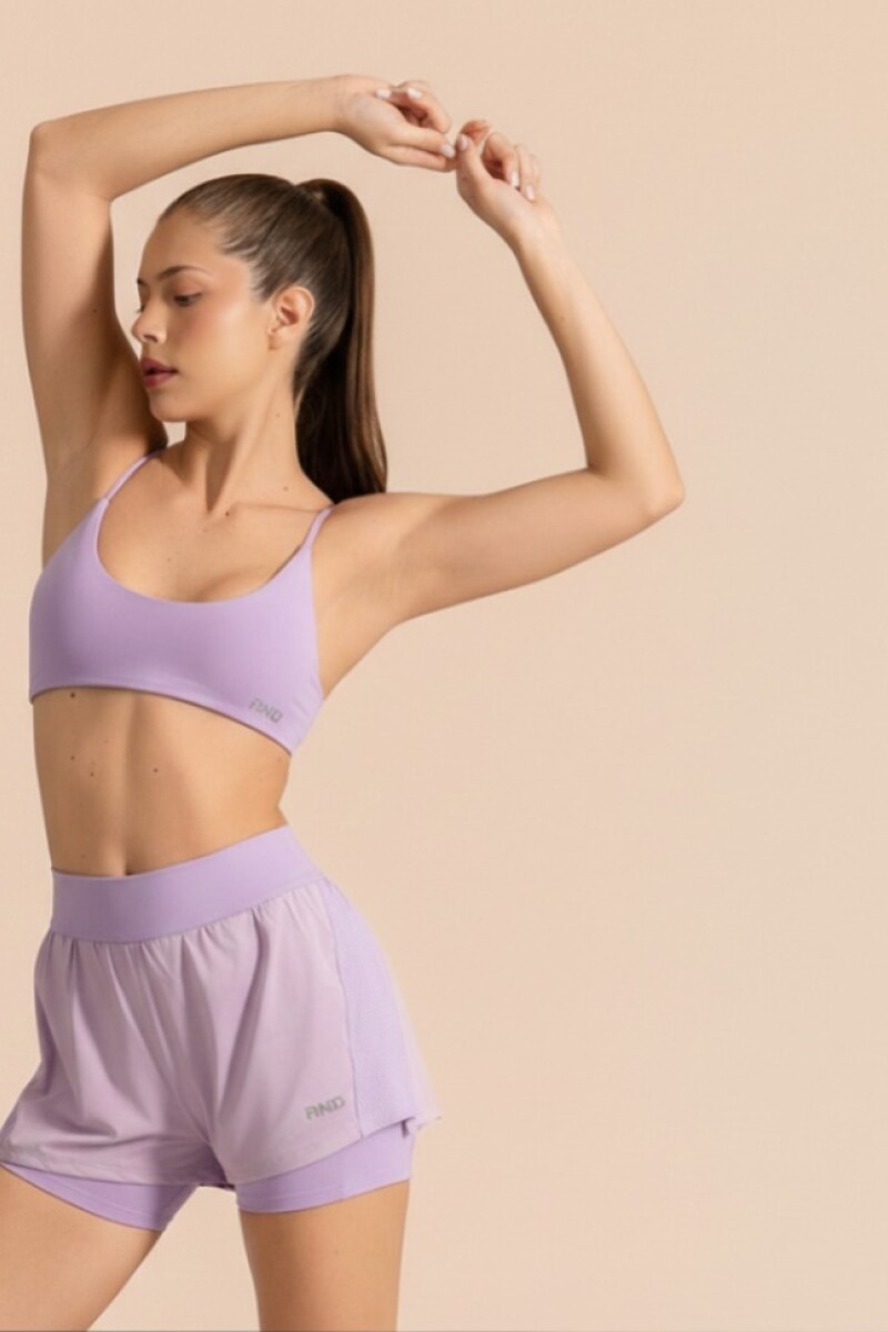 Short con Ciclista. Lavanda.