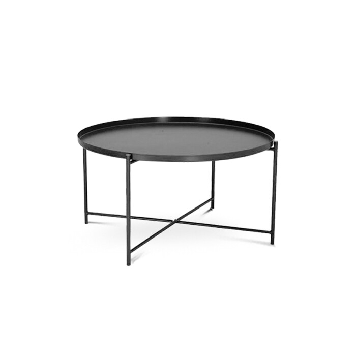 Mesa Baja Tray Grande Negro Matt | EN EXHIBICION
