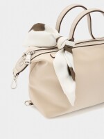 Bolso Tote De Textura Suave crudo