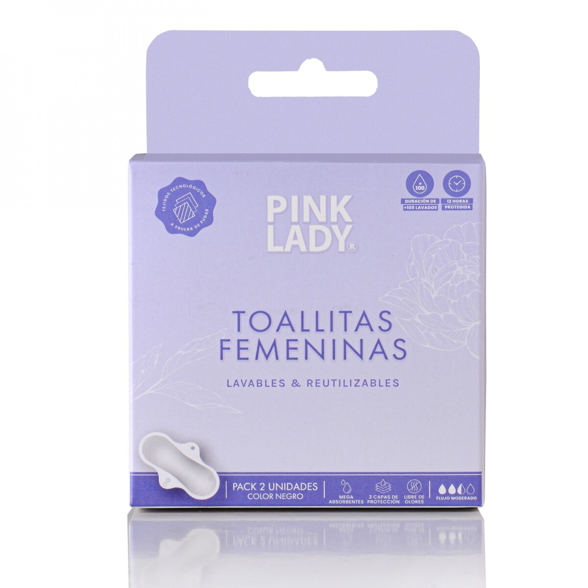 Toallas Femeninas Pink Lady Reutilizables 2 Uds. 