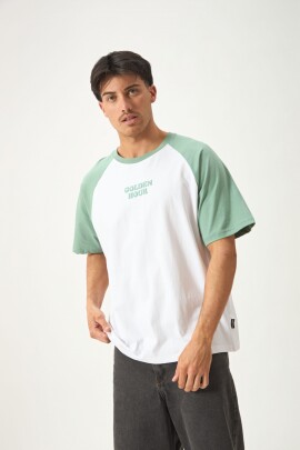 REMERA COMBINADA BLANCO