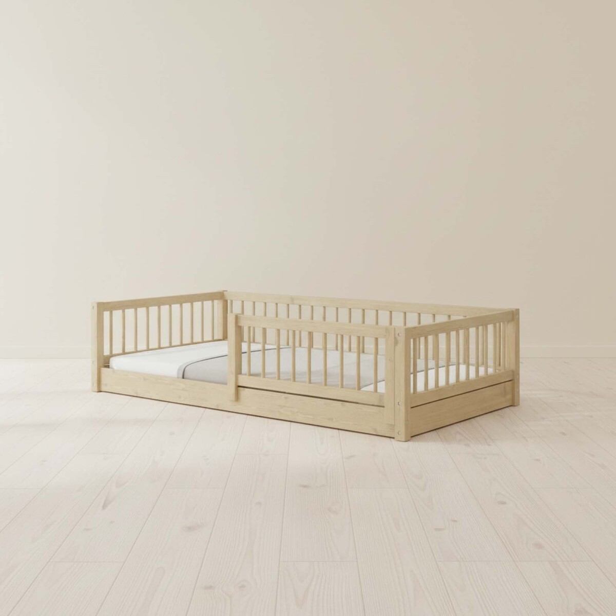 CAMA - MADERA NATURAL-BEIGE FARM 