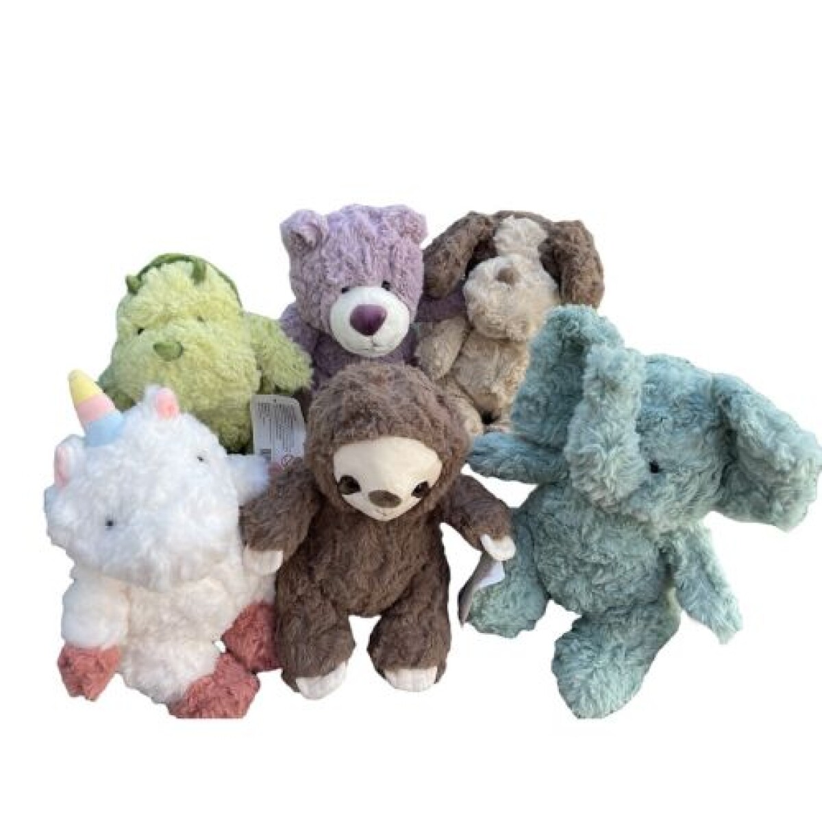 Peluche Animalitos Coloridos 34 Cm 