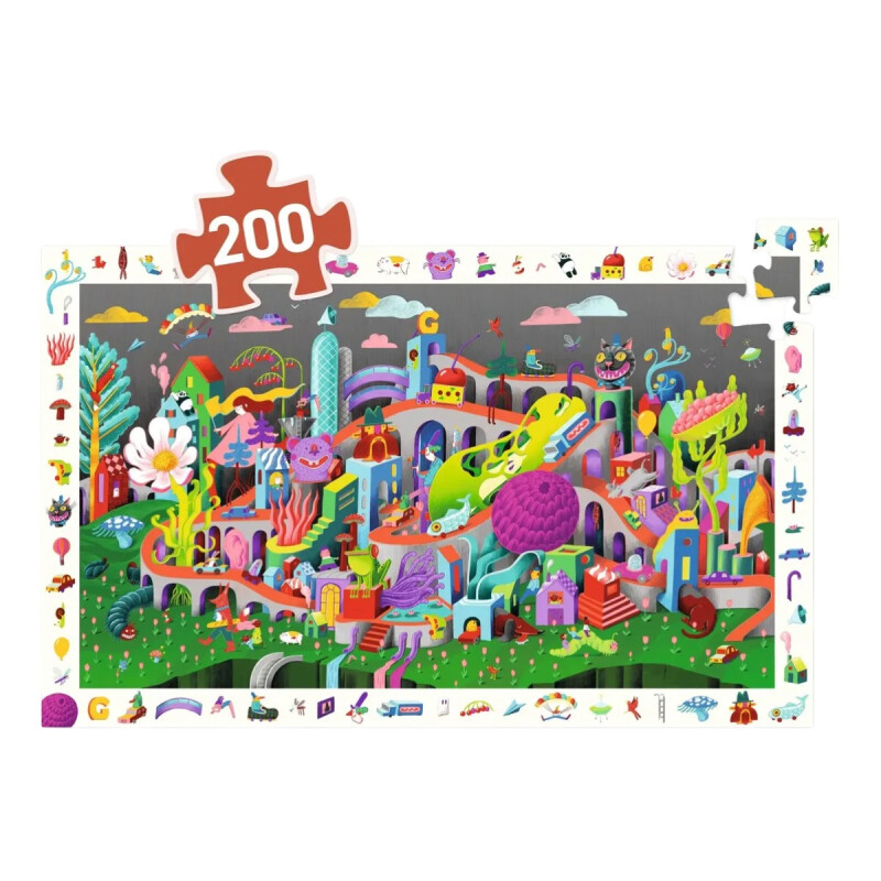 Juego de Mesa Puzzle Observación Crazy Town Juego de Mesa Puzzle Observación Crazy Town