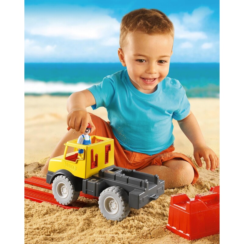 Juguete Playmobil Sand camión de arena resistente para parque, jardín y playa Juguete Playmobil Sand camión de arena resistente para parque, jardín y playa