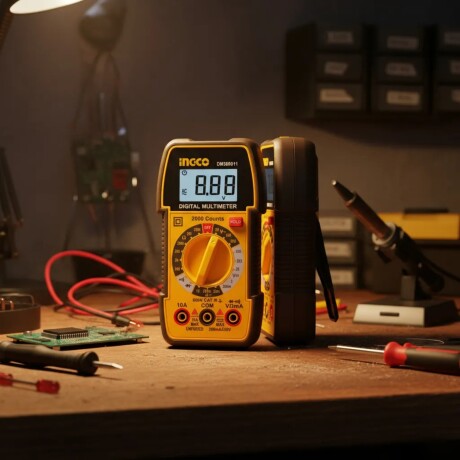 Tester Multímetro Ingco Digital 600V DM360011 Tester Multímetro Ingco Digital 600V DM360011