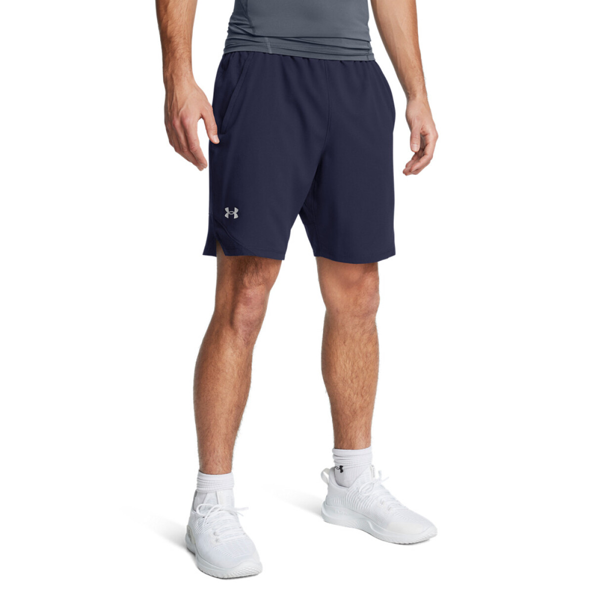 UA Vanish Woven 8in Shorts-BLU - BLU-410 