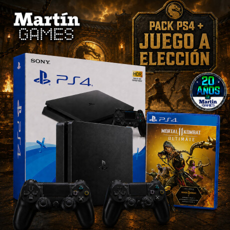CONSOLA Playstation 4 PS4 SLIM 500 GB RECERTIFICADA + MORTAL KOMBAT 11 ULTIMATE DIGITAL CONSOLA Playstation 4 PS4 SLIM 500 GB RECERTIFICADA + MORTAL KOMBAT 11 ULTIMATE DIGITAL