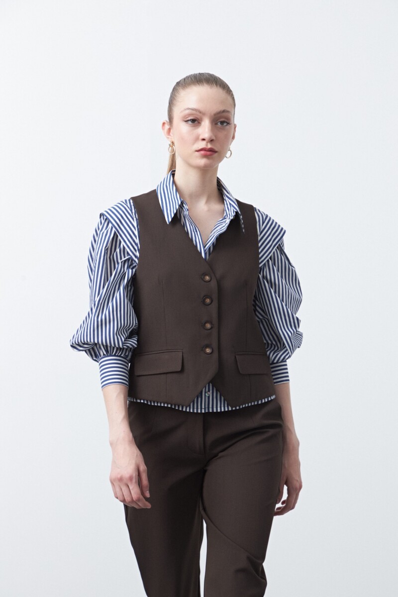 CHALECO EVERLY Chocolate