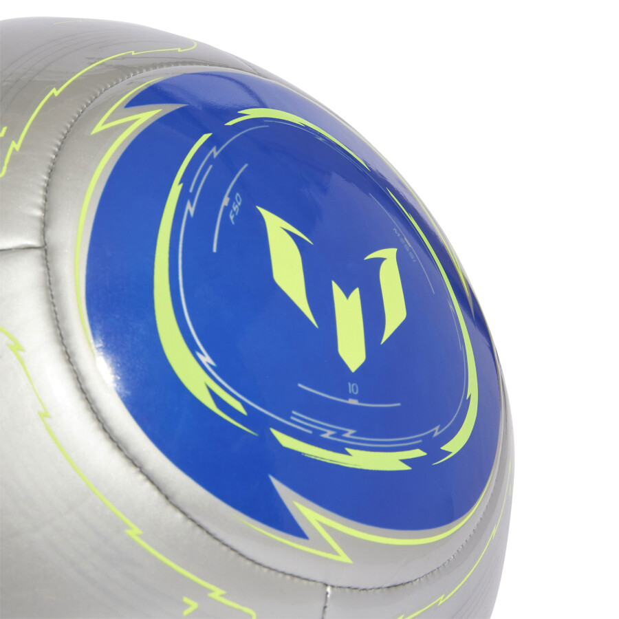 Pelota Adidas Messi Club Plateado - Azul - Amarillo