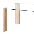 Mesa de vidrio rectangular 1,80m Mesa de vidrio rectangular 1,80m