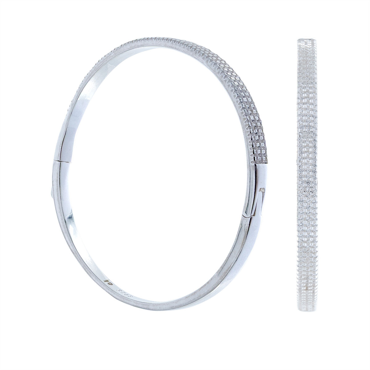 Esclava de plata 925 con circonias. 