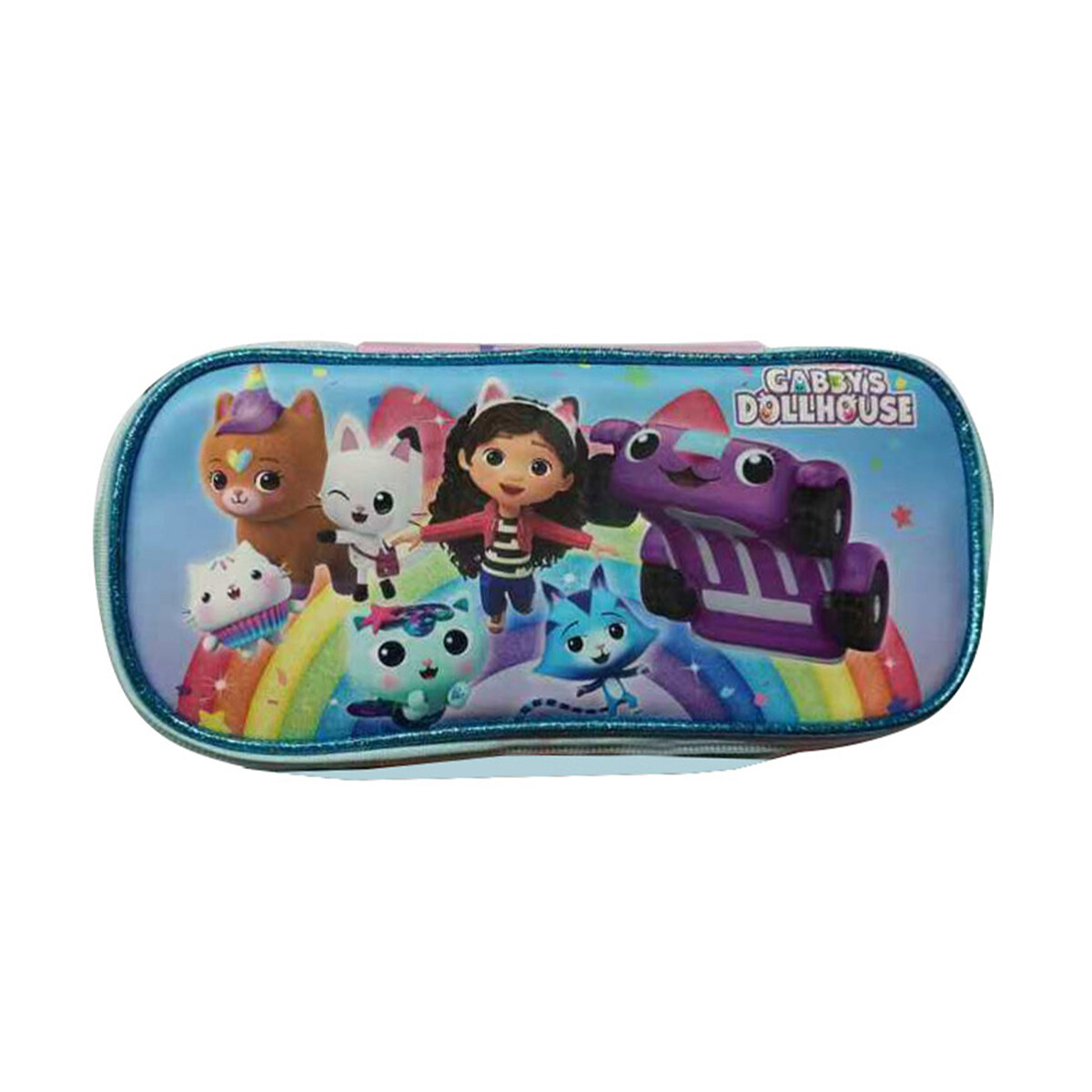 Cartuchera Infantil Rectangular La Casa de Gabby 24 x 10 cm 