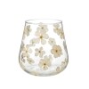 PORTA VELA VIDRIO DIS FLOR 15CM Unica