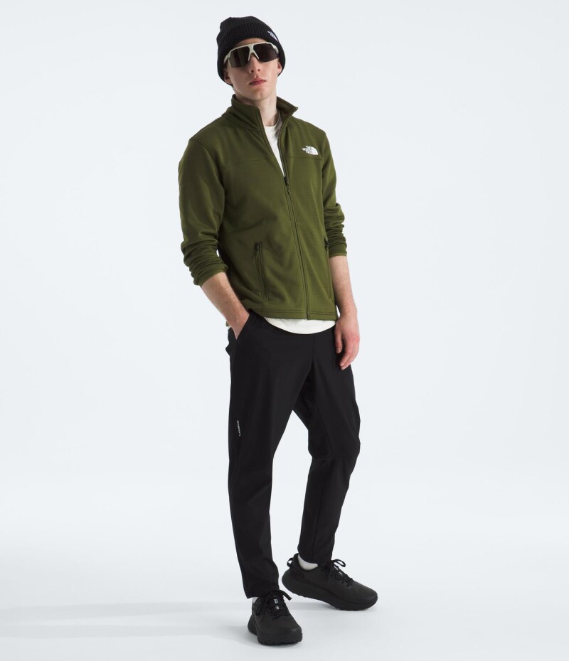 Campera Polar Cedar Trail Grid hombre Woodland Green