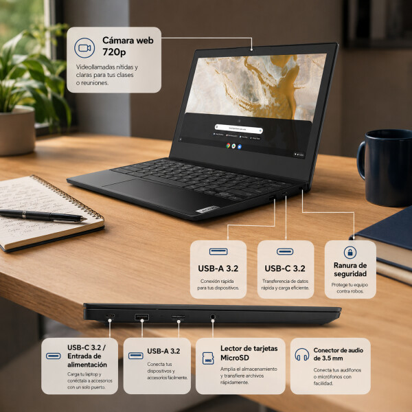 Chromebook Lenovo Ideapad 3 Cb Intel 4020 4gb Ram 64gb CHROMEBOOK LENOVO 11IGL05 N4020/4/64