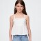 STRAPPY WOV BOW TOP NEW OFF WHITE