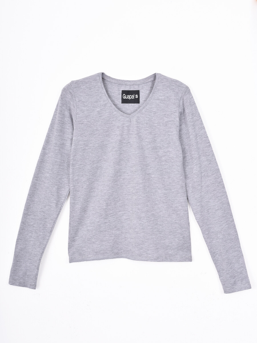 REMERA SUSANA - GRIS 
